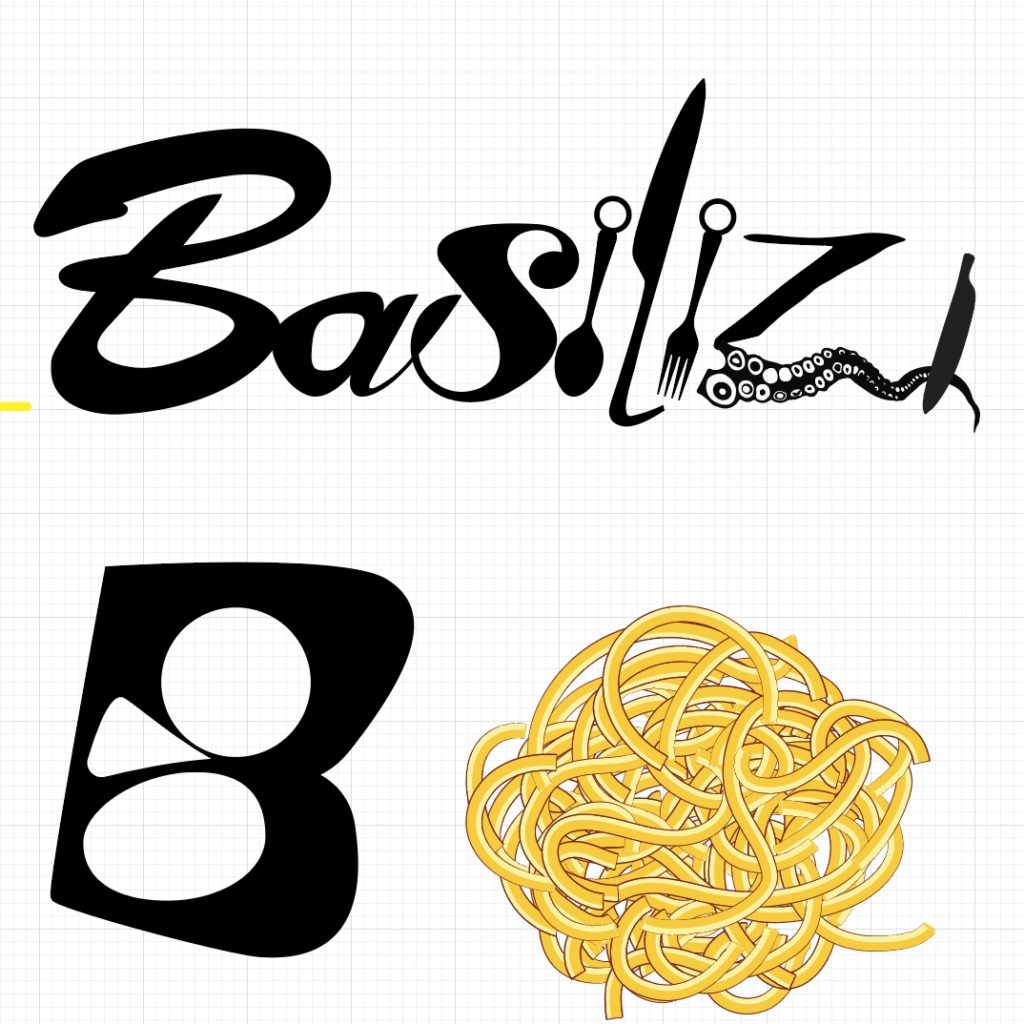 "Basiliziosa" a Menu Design for an Italian Restaurant, Illustration, Fall 2021