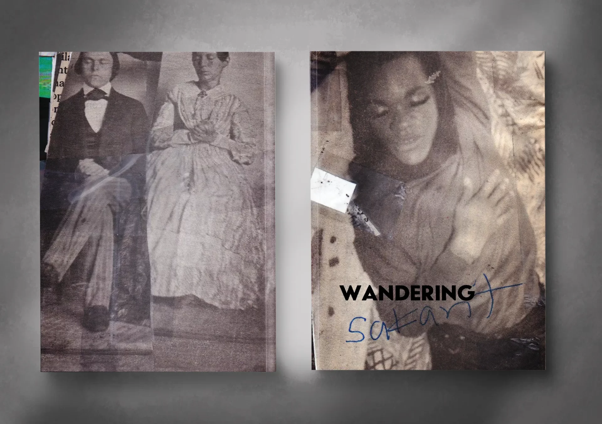 "Wandering" is a narrative visual booklet focused on phantasms, daydreaming, night terrors, and being adrift in the sea of uncertainty, like nightmares that are sometimes disconnected but somehow linked from one to another.